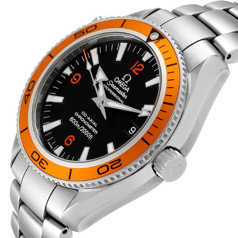 

Omega Black Stainless Steel Seamaster Planet Ocean
