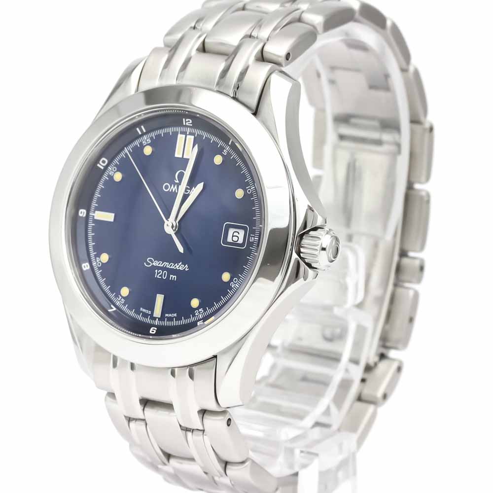 

Omega Blue Stainless Steel Seamaster Quartz