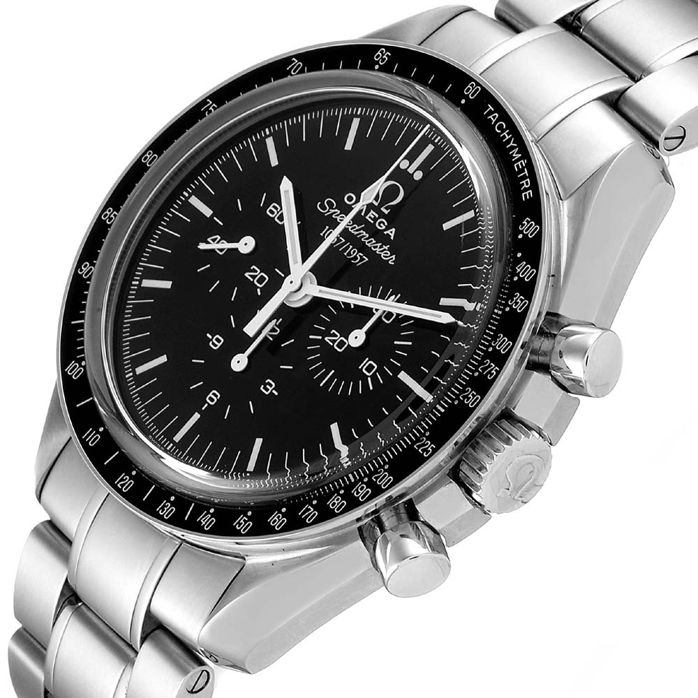 

Omega Black Stainless Steel Speedmaster 50th Anniversary Limited Edition MoonWatch 311.33.42.50.01.001 Men's Wristwatch 42 MM