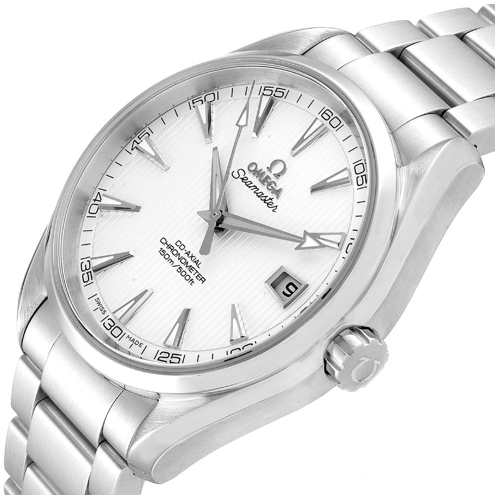 

Omega Silver Stainless Steel Seamaster Aqua Terra Co-Axial 231.10.42.21.02.001 Men's Wristwatch 41.5 MM