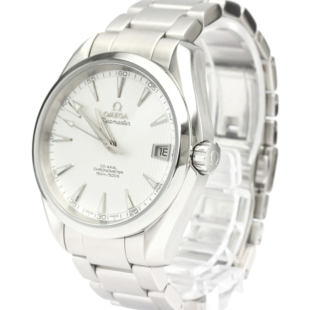 

Omega Silver Stainless Steel Seamaster Aqua Terra Co-Axial
