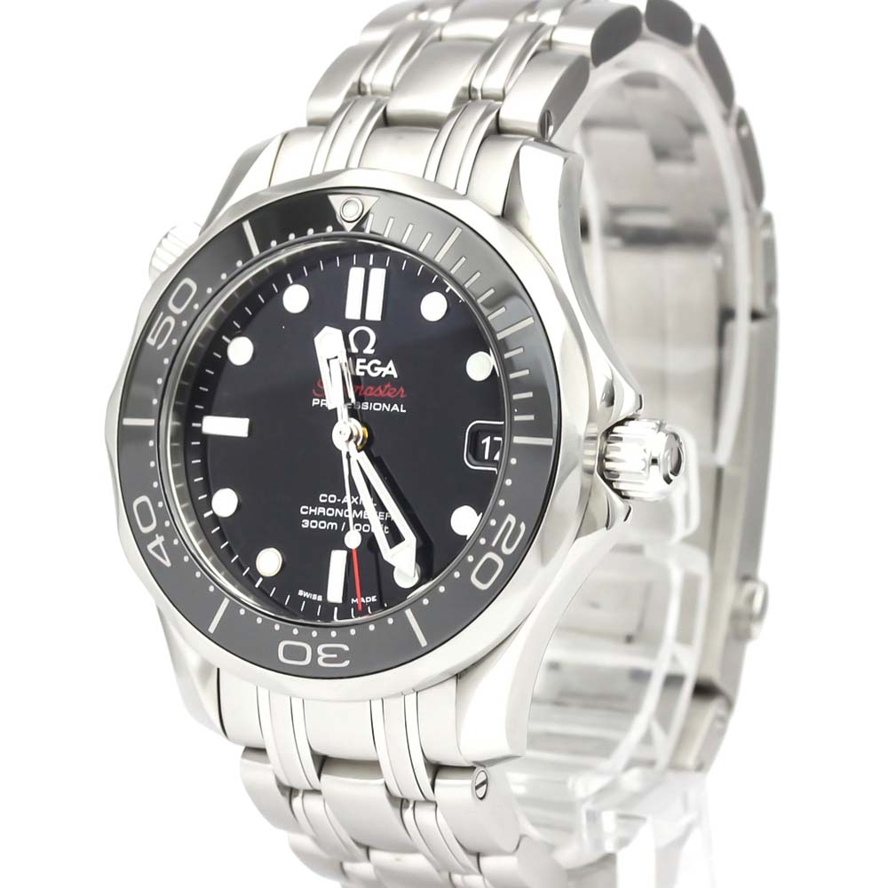 

Omega Black Stainless Steel Seamaster Diver 300M 212.30.36.20.01.002 Men's Wristwatch 36 MM
