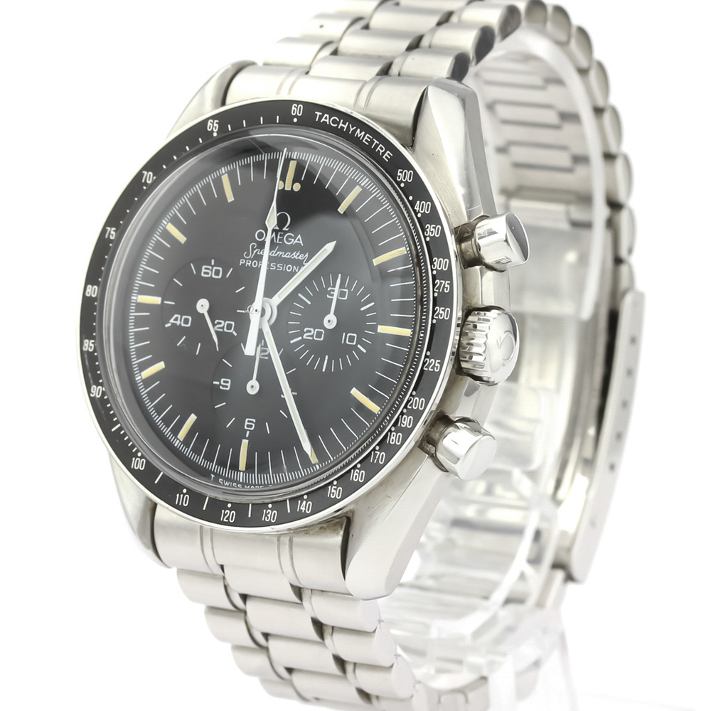 

Omega Black Stainless Steel Speedmaster Professional Cal 861 145.022 Men's Wristwatch 42 MM