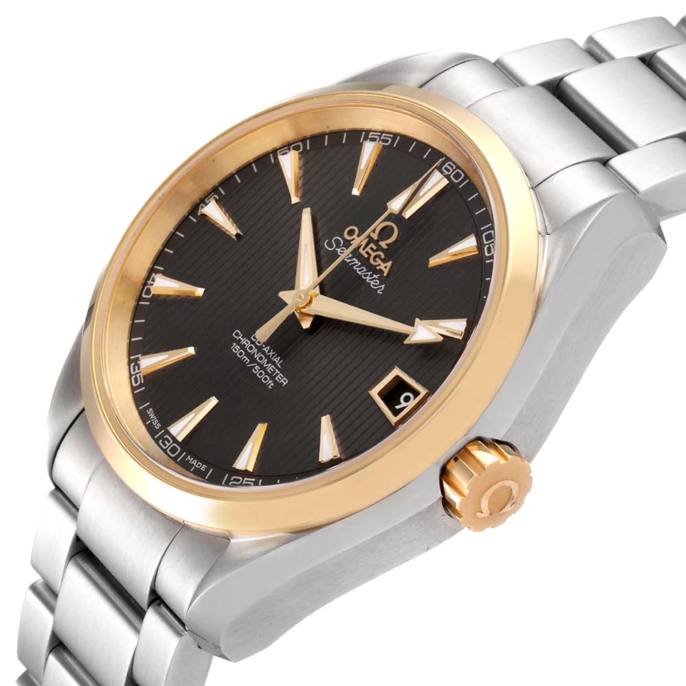 

Omega Brown 18K Yellow Gold And Stainless Steel Seamaster Aqua Terra 231.20.39.21.06.004 Men's Wristwatch 41.5 MM