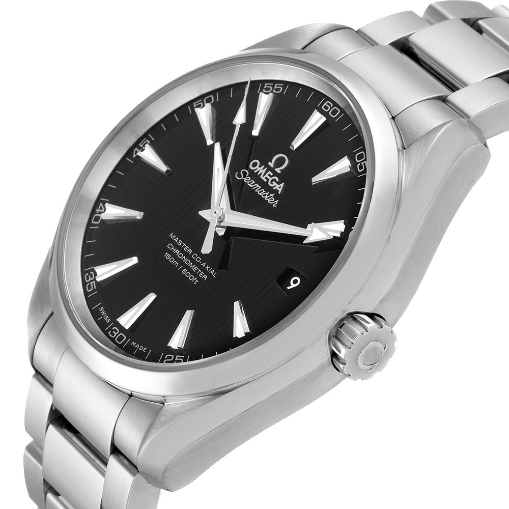 

Omega Black Stainless Steel Seamaster Aqua Terra 231.10.42.21.01.003 Men's Wristwatch 41.5 MM