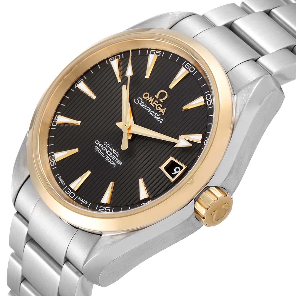 

Omega Grey 18k Yellow Gold And Stainless Steel Seamaster Aqua Terra 231.20.39.21.06.004 Men's Wristwatch 41.5 MM