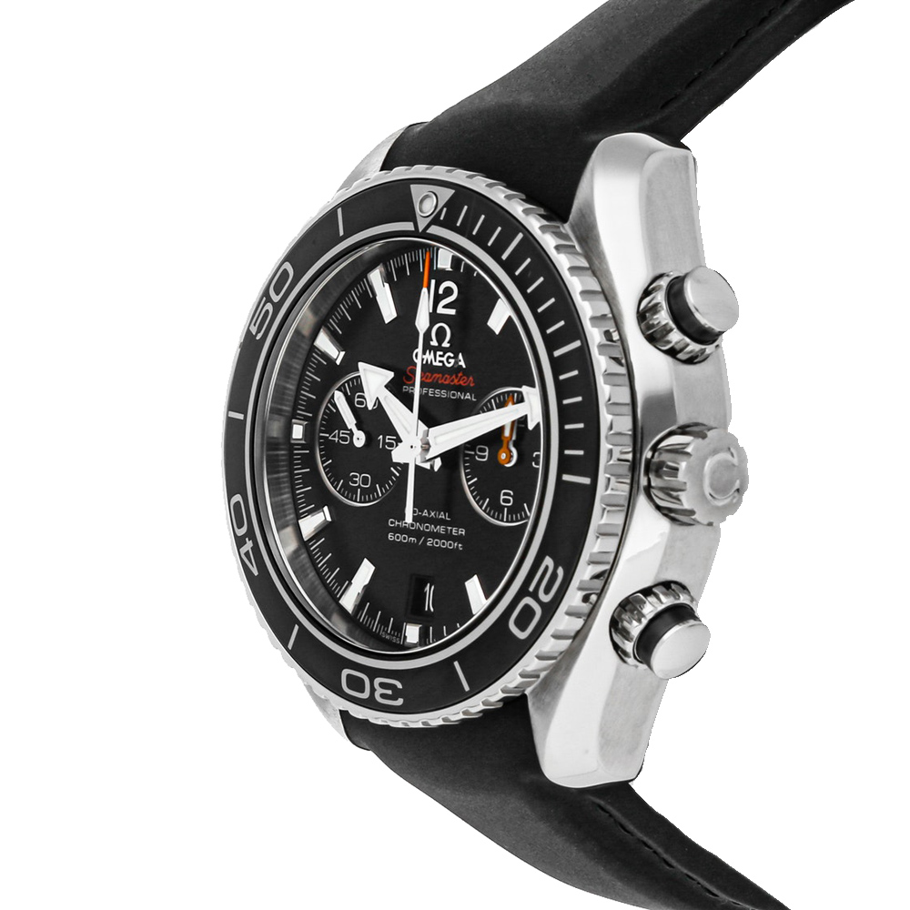 

Omega Black Stainless Steel Seamaster Planet Ocean 600m Chronograph 232.32.46.51.01.003 Men's Wristwatch 45.5 MM