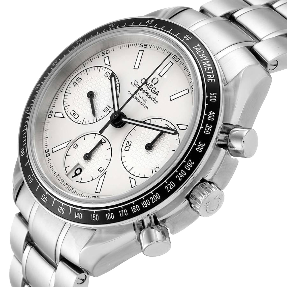 

Omega Silver Stainless Steel Speedmaster Racing Chronograph 326.30.40.50.02.001 Men's Wristwatch 40 MM