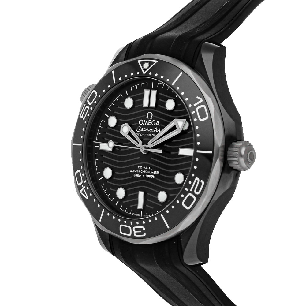 

Omega Black Ceramic And Titanium Seamaster Diver 300m 210.92.44.20.01.001 Men's Wristwatch 43.5 MM