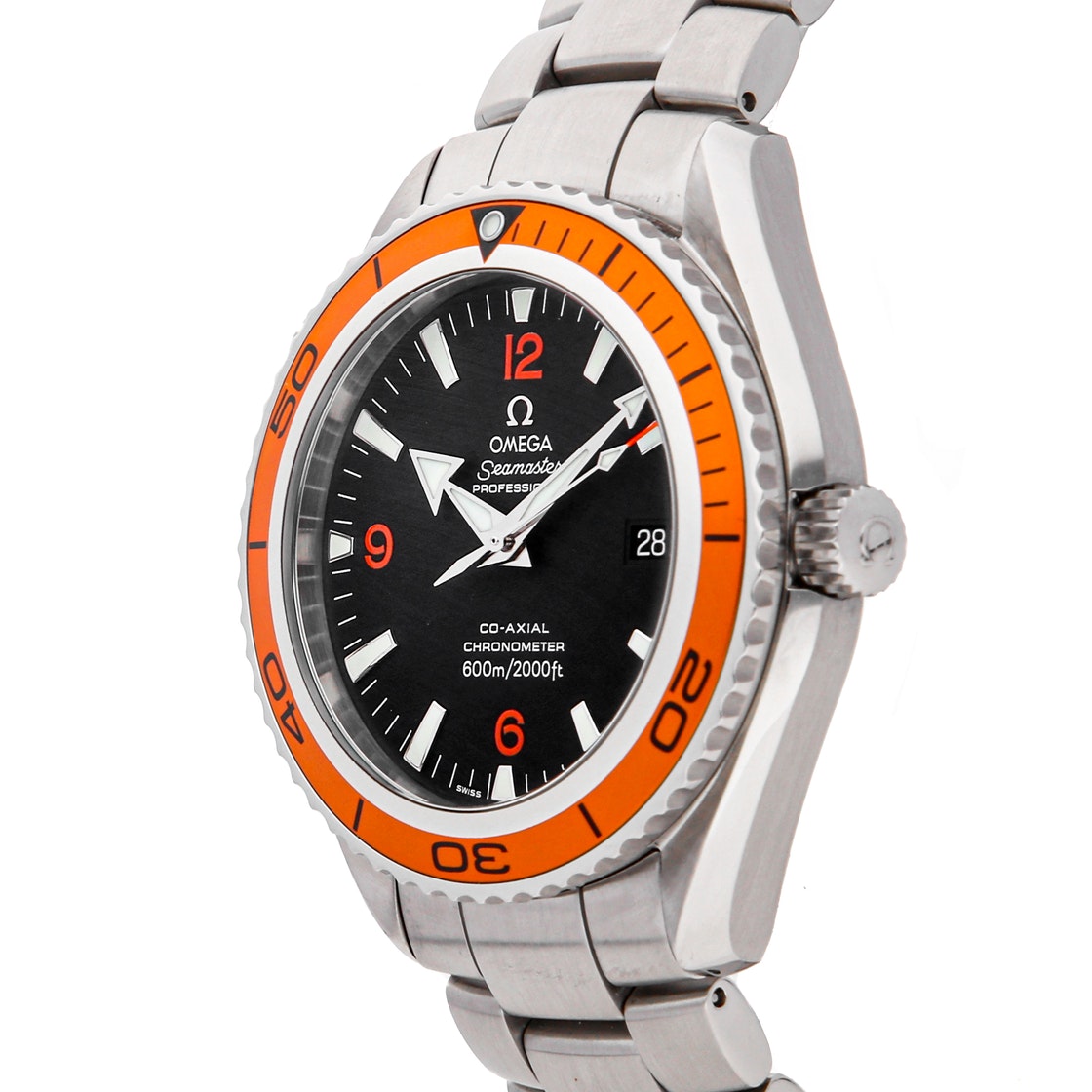 

Omega Black Stainless Steel Seamaster Planet Ocean