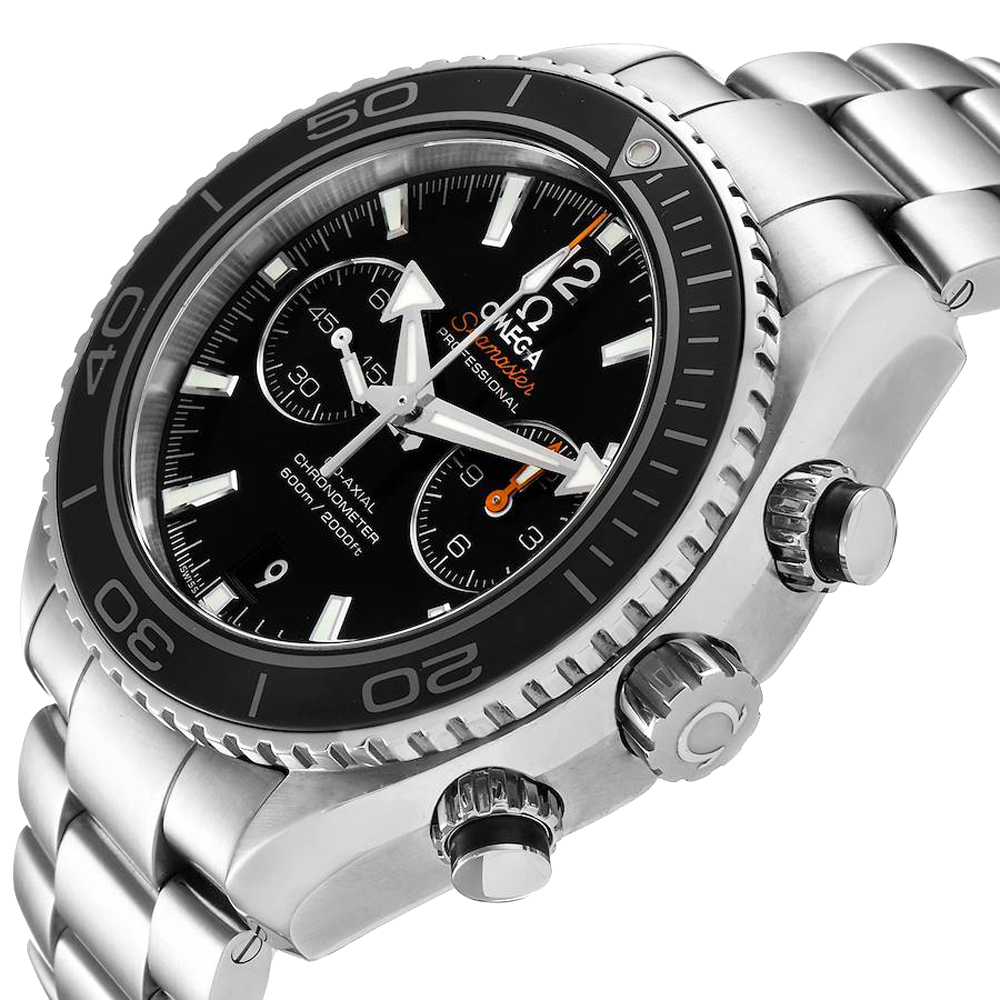 

Omega Black Stainless Steel Seamaster Planet Ocean 600M 232.30.46.51.01.001 Men's Wristwatch 45.5 MM