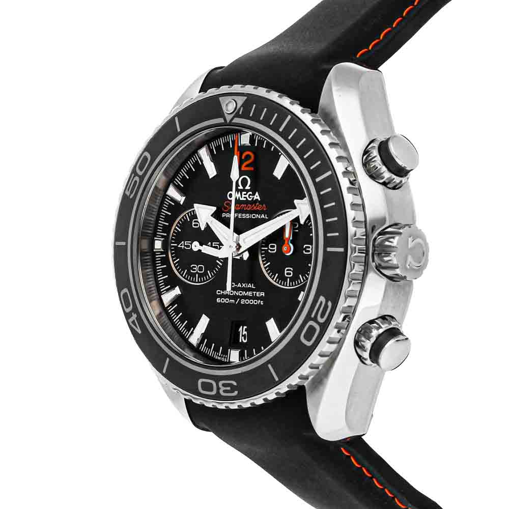 

Omega Black Stainless Steel Seamaster Planet Ocean 600m Chronograph 232.32.46.51.01.005 Men's Wristwatch 45.5 MM