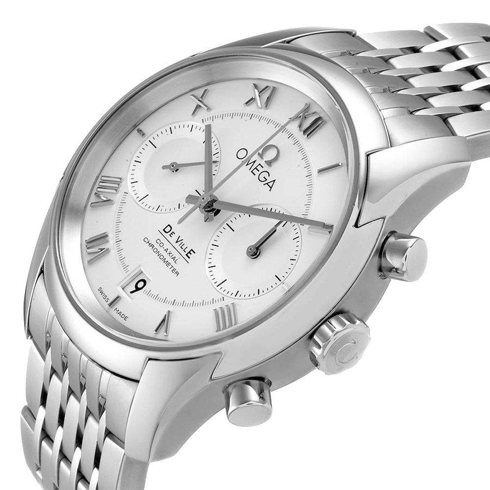 

Omega Silver Stainless Steel DeVille Co-Axial Chronograph 431.10.42.51.02.00 Men's Wristwatch 42 MM