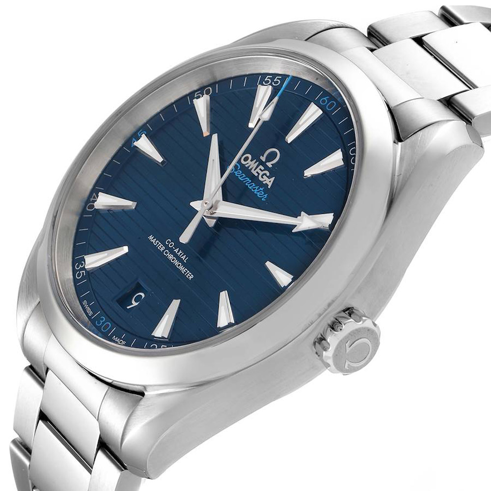 

Omega Blue Stainless Steel Seamaster Aqua Terra 220.10.41.21.03.001 Men's Wristwatch 41 MM