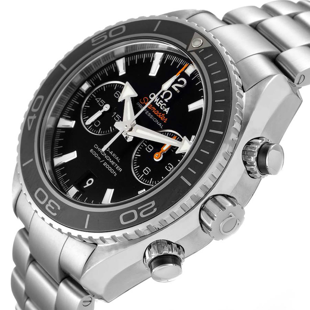 

Omega Black Stainless Steel Seamaster Planet Ocean 600M 232.30.46.51.01.001 Men's Wristwatch 45.5 MM