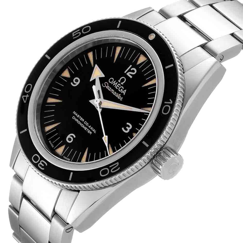 

Omega Black Stainless Steel Seamaster 300 Master Co-Axial 233.30.41.21.01.001 Men's Wristwatch 41 MM