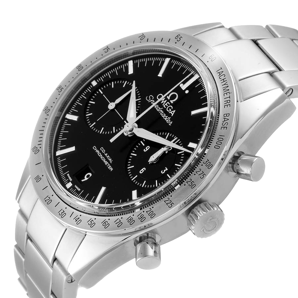 

Omega Black Stainless Steel Speedmaster 57 Co-Axial Chronograph 331.10.42.51.01.001 Men's Wristwatch 41.5 MM