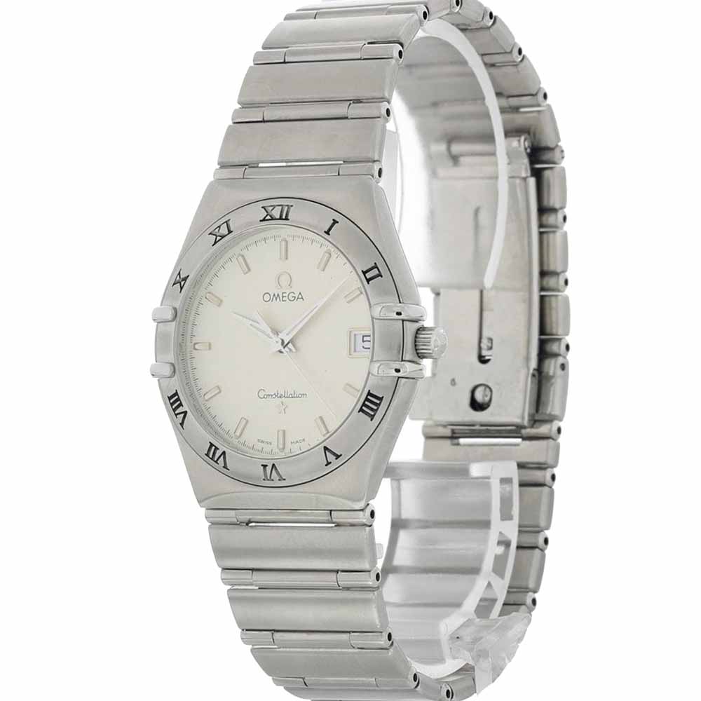 

Omega Silver Stainless Steel Constellation Women's Wristwatch 34 MM