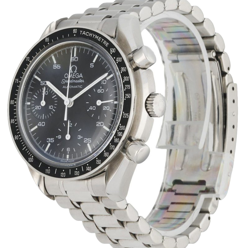 

Omega Black Stainless Steel Speedmaster 3510.50 Men's Wristwatch 39 MM