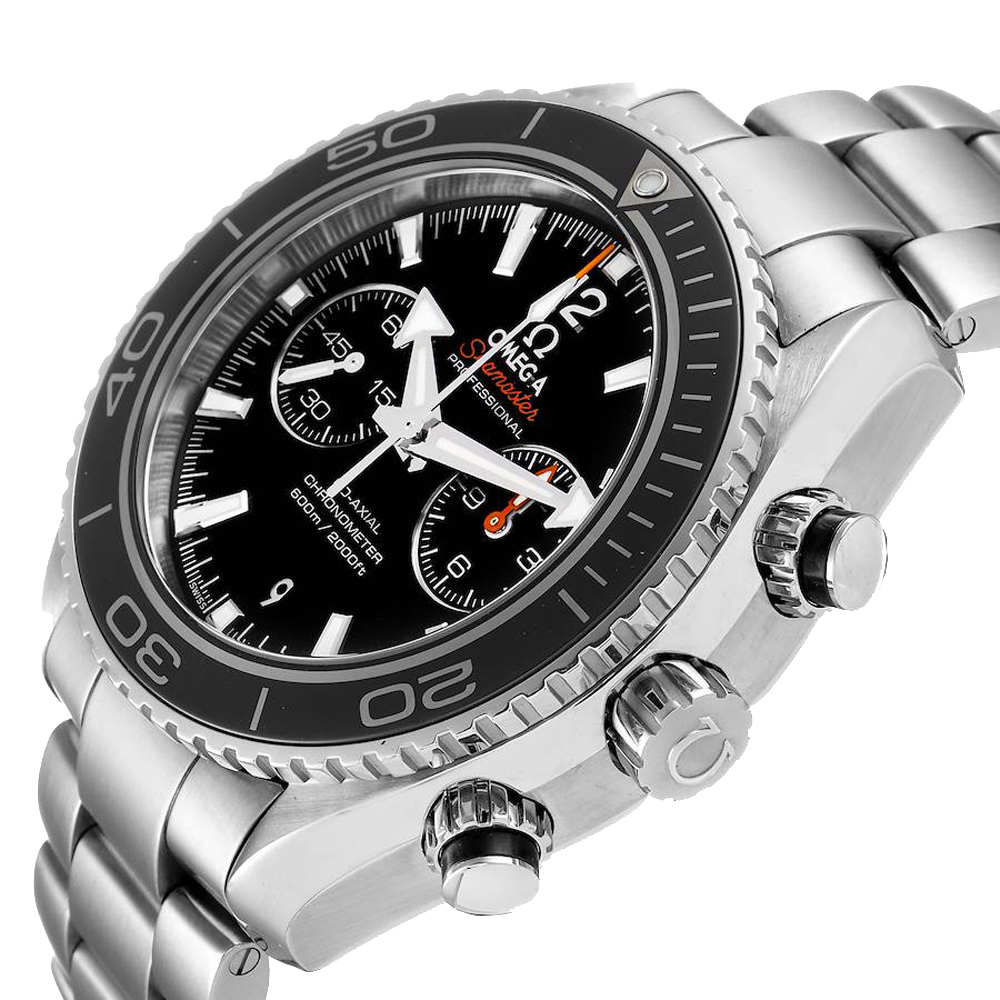 

Omega Black Stainless Steel Seamaster Planet Ocean 600M 232.30.46.51.01.001 Men's Wristwatch 45.5 MM
