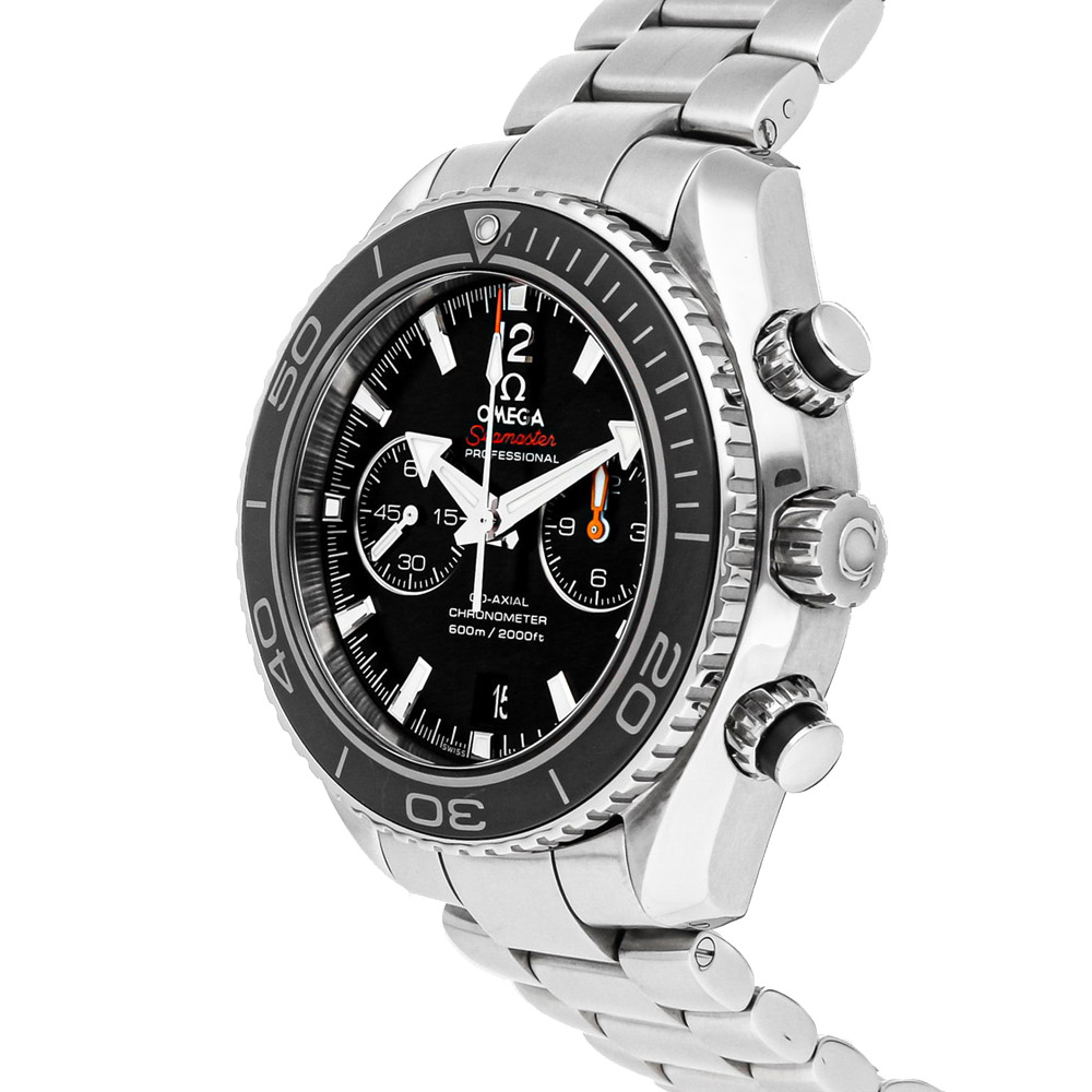 

Omega Black Stainless Steel Seamaster Planet Ocean 600m Chronograph 232.30.46.51.01.001 Men's Wristwatch 45.5 MM