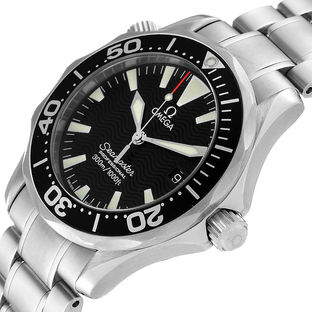 

Omega Black Stainless Steel Seamaster James Bond 2262.50.00 Men's Wristwatch 26 MM