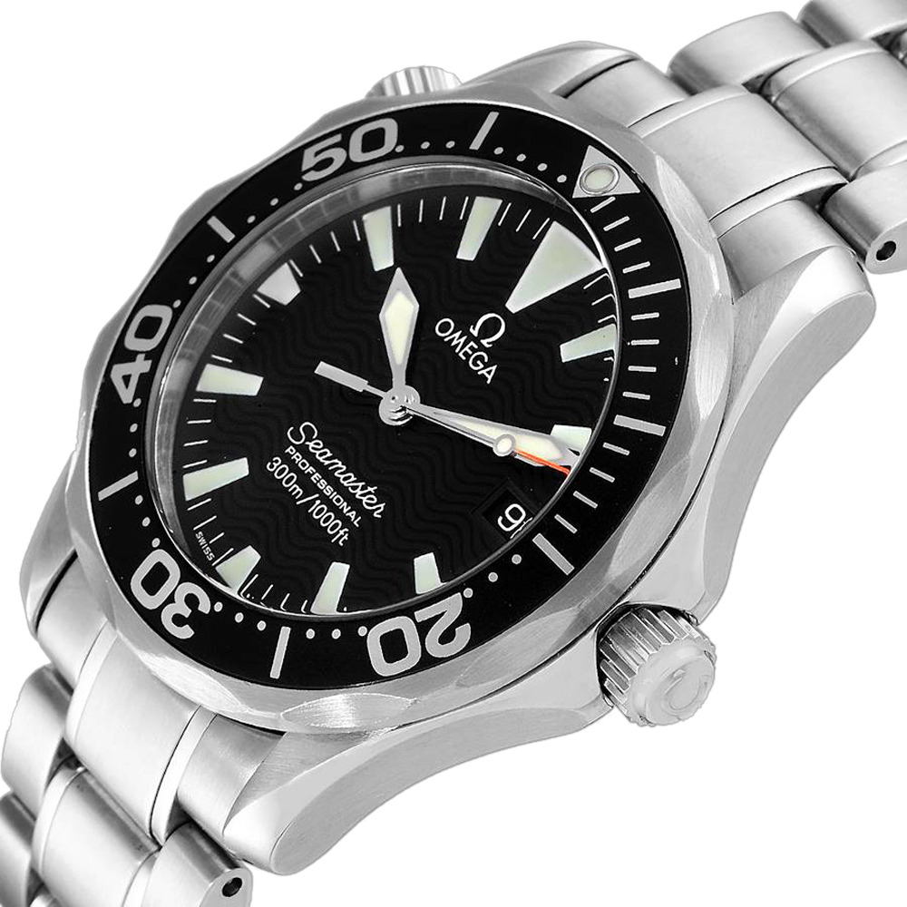 

Omega Black Stainless Steel Seamaster James Bond 2262.50.00 Men's Wristwatch 26 MM