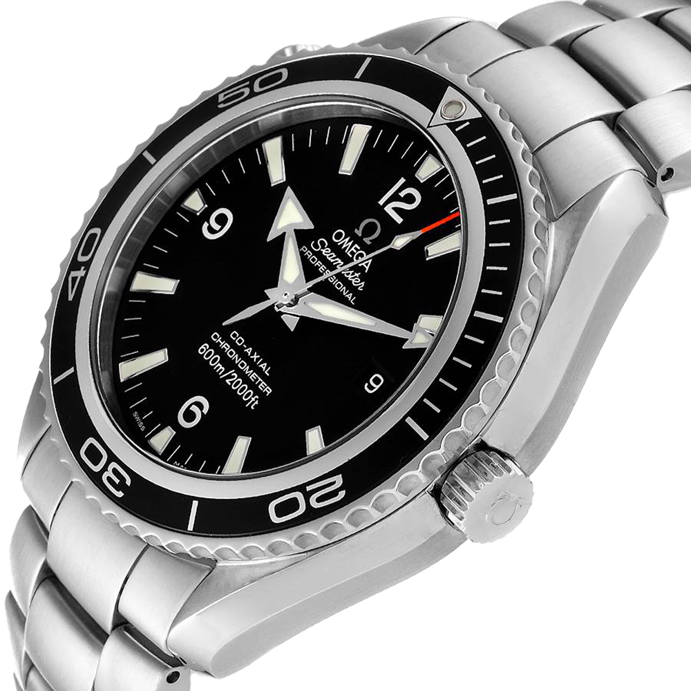 

Omega Black Stainless Steel Seamaster Planet Ocean XL Co-Axial 2200.50.00 Men's Wristwatch 45.5 MM