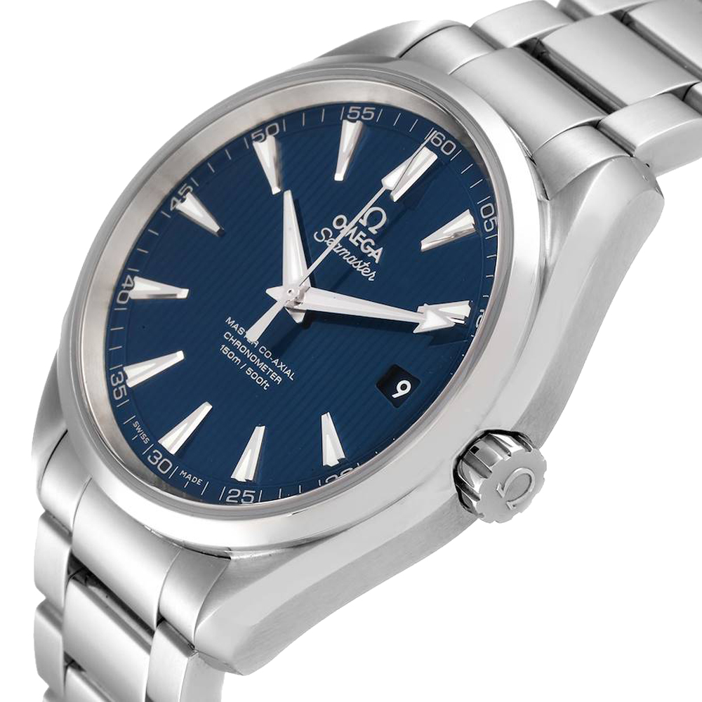 

Omega Blue Stainless Steel Seamaster Aqua Terra 231.10.42.21.03.003 Men's Wristwatch 41.5 MM