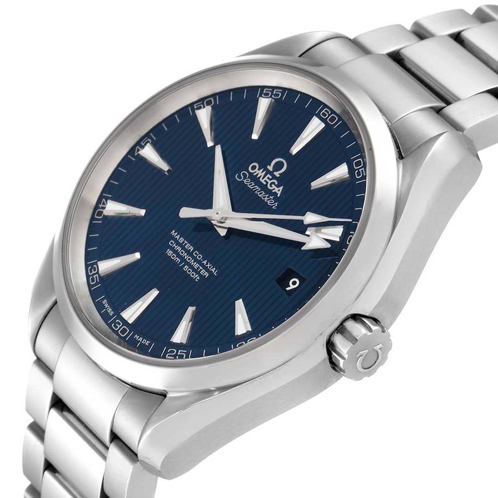 

Omega Blue Stainless Steel Seamaster Aqua Terra 231.10.42.21.03.003 Men's Wristwatch 41.5 MM