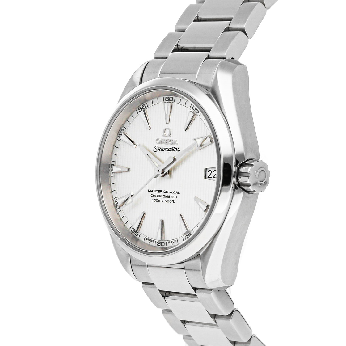 

Omega Silver Stainless Steel Seamaster Aqua Terra 150m 231.10.39.21.02.002 Men's Wristwatch 39 MM