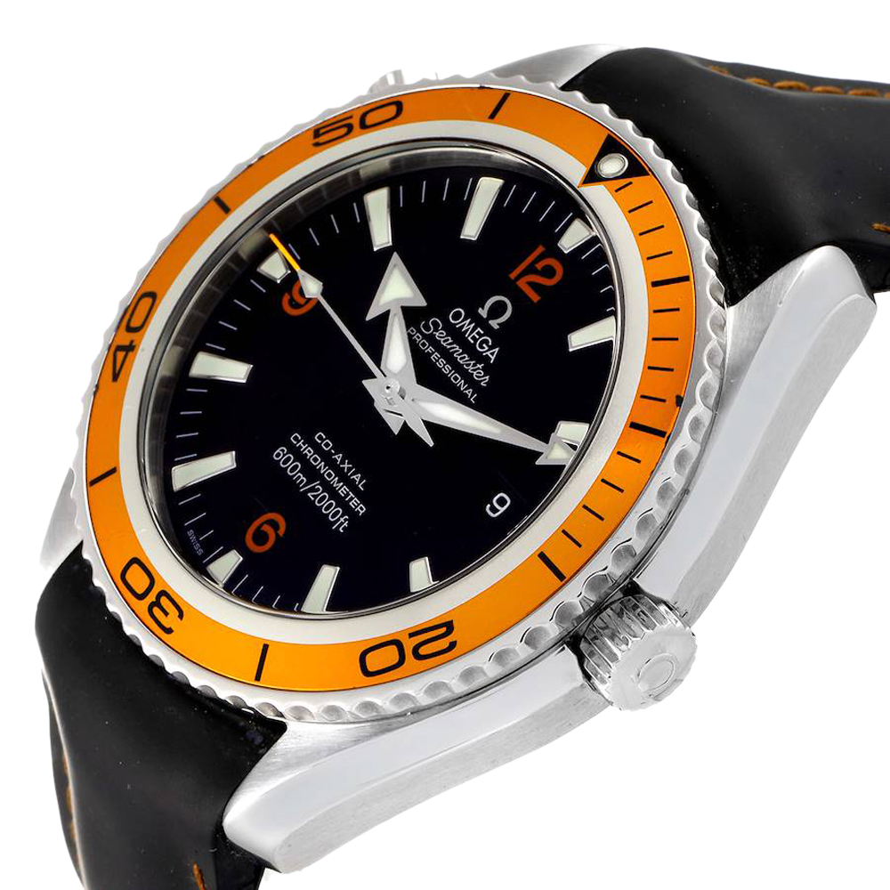 

Omega Black Stainless Steel Seamaster Planet Ocean 600M 232.32.46.21.01.001 Men's Wristwatch 45.5 MM