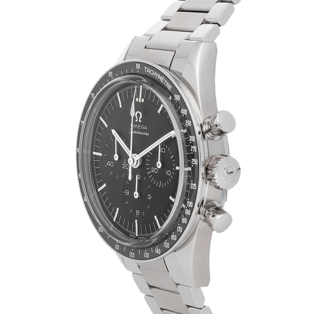 

Omega Black Stainless Steel Speedmaster Calibre 321 "Ed White" Chronograph 311.30.40.30.01.001 Men's Wristwatch 39 MM