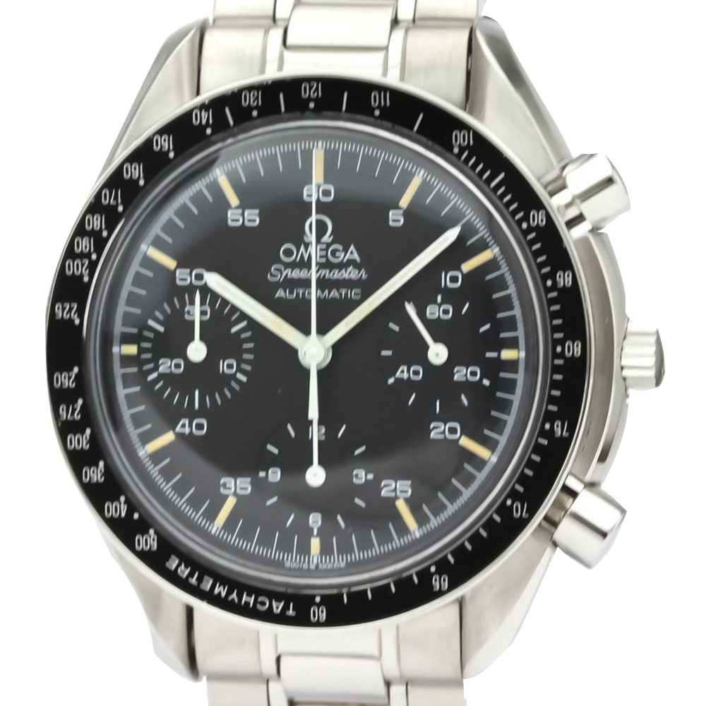 

Omega Black Stainless Steel Speedmaster Automatic 3510.50 Men's Wristwatch 39 MM