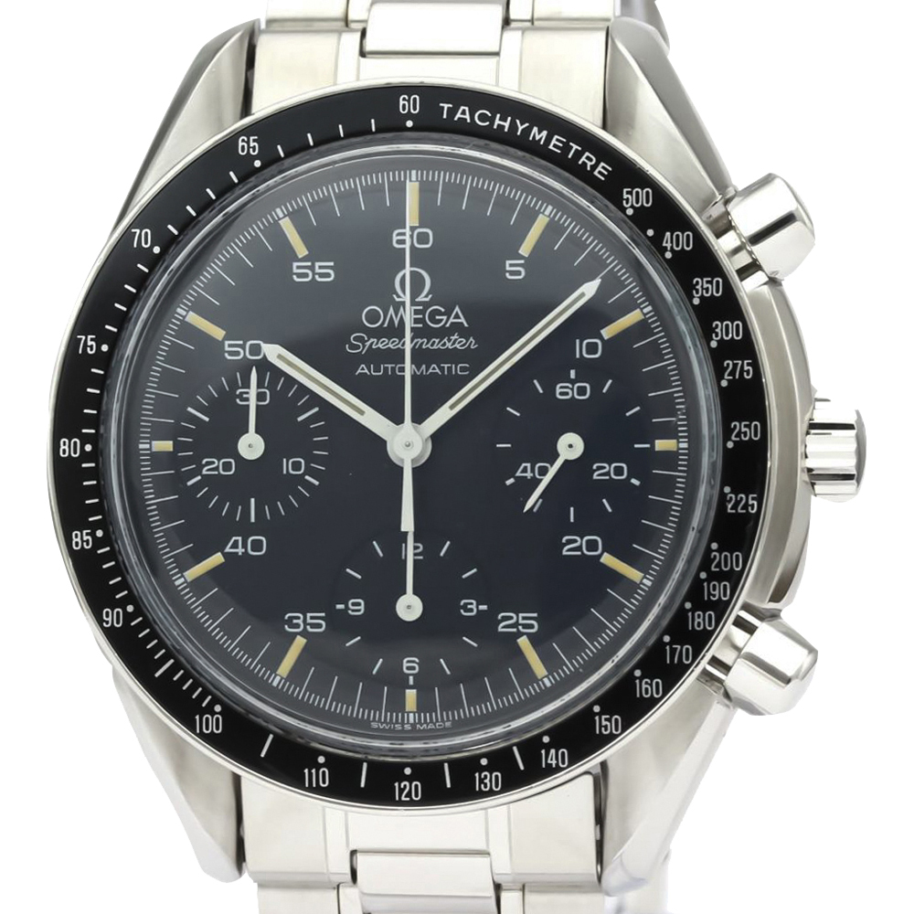 

Omega Black Stainless Steel Speedmaster Automatic 3510.50 Men's Wristwatch 39 MM
