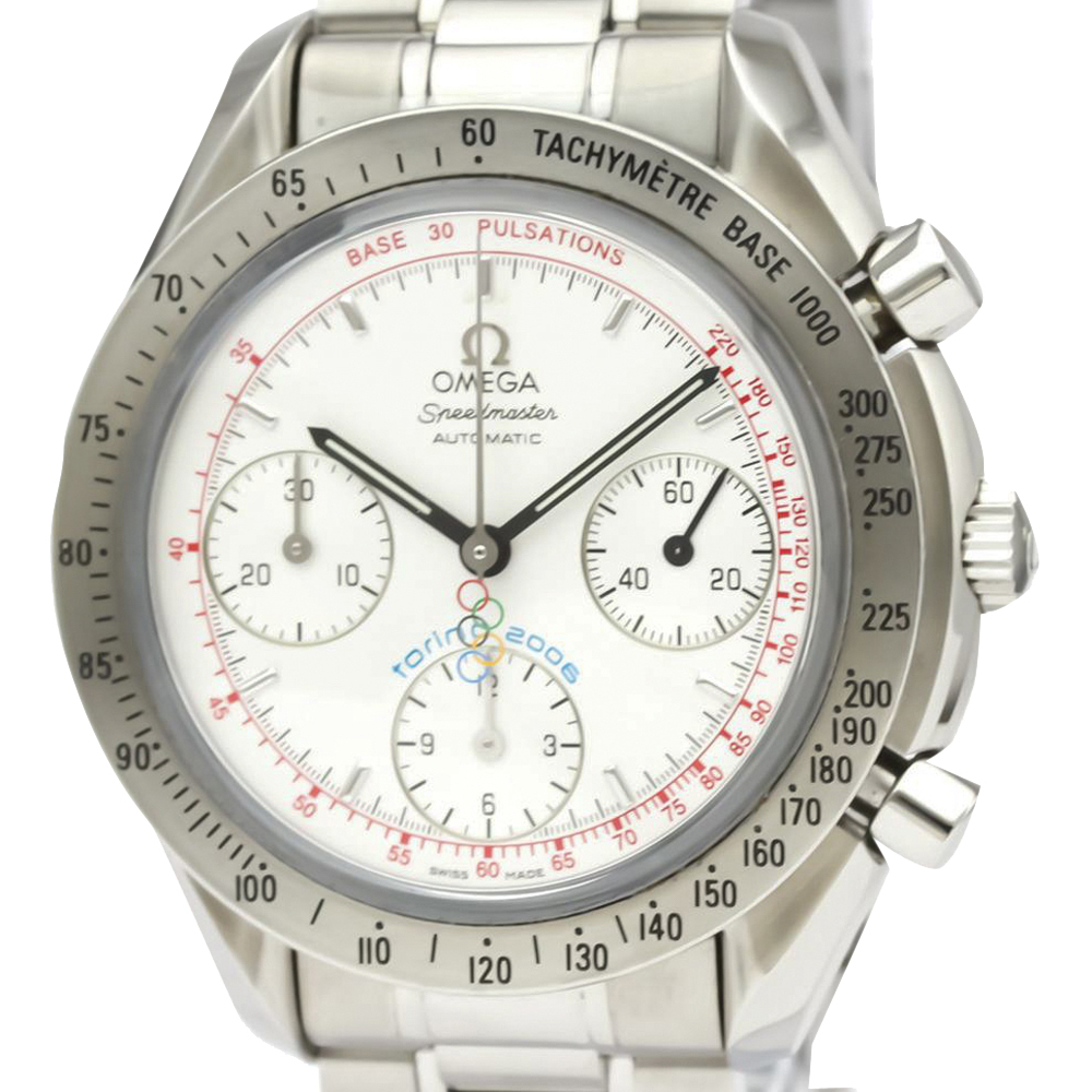 

Omega Silver Stainless Steel Speedmaster Automatic 3538.30 Men's Wristwatch 39 MM