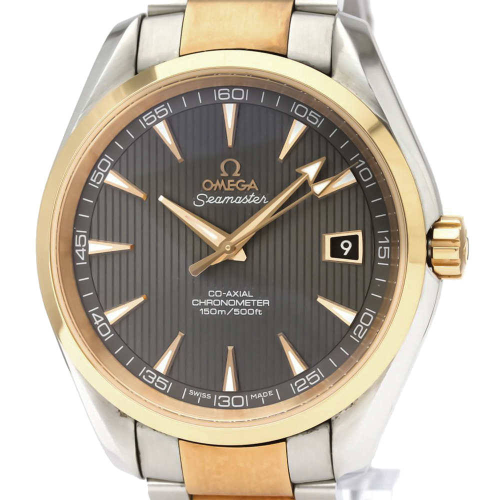 

Omega Grey 18K Yellow Gold And Stainless Steel Seamaster Aqua Terra Co-Axial Automatic 231.20.42.21.06.001 Men's Wristwatch 41 MM