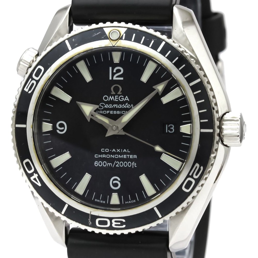 

Omega Black Stainless Steel Seamaster Planet Ocean 2201.50 Automatic Men's Wristwatch 42 MM