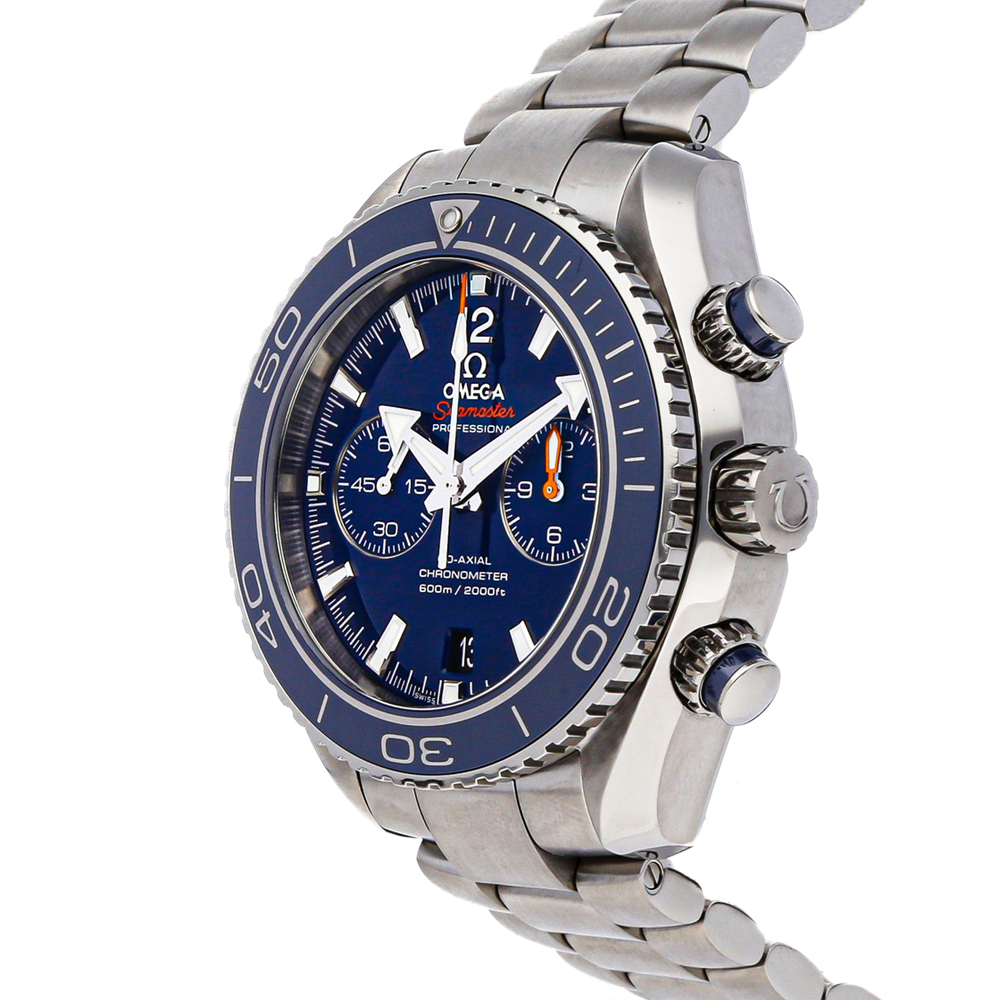 

Omega Blue Titanium Seamaster Planet Ocean 600m Chronograph 232.90.46.51.03.001 Men's Wristwatch 45 MM