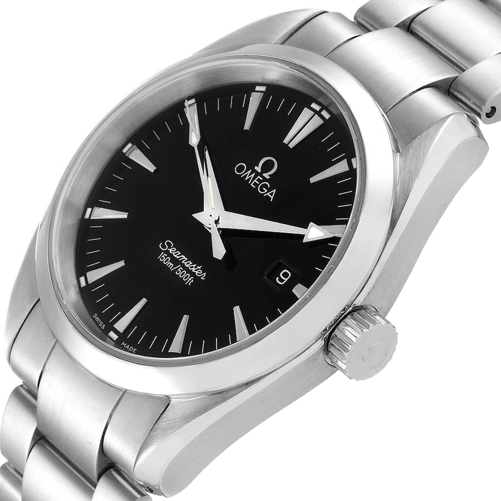 

Omega Black Stainless Steel Seamaster Aqua Terra 2518.50.00 Men's Wristwatch 36 MM