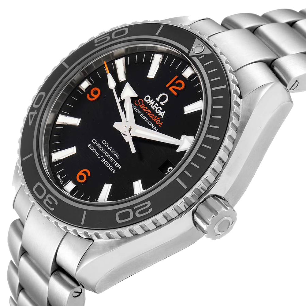 

Omega Black Stainless Steel Seamaster Planet Ocean 600M 232.30.42.21.01.003 Men's Wristwatch 42 MM