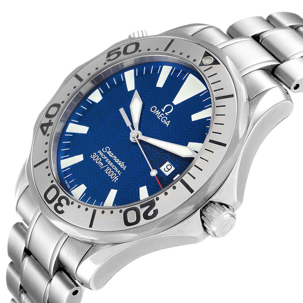 

Omega Blue Stainless Steel Seamaster 2265.80.00 Men's Wristwatch