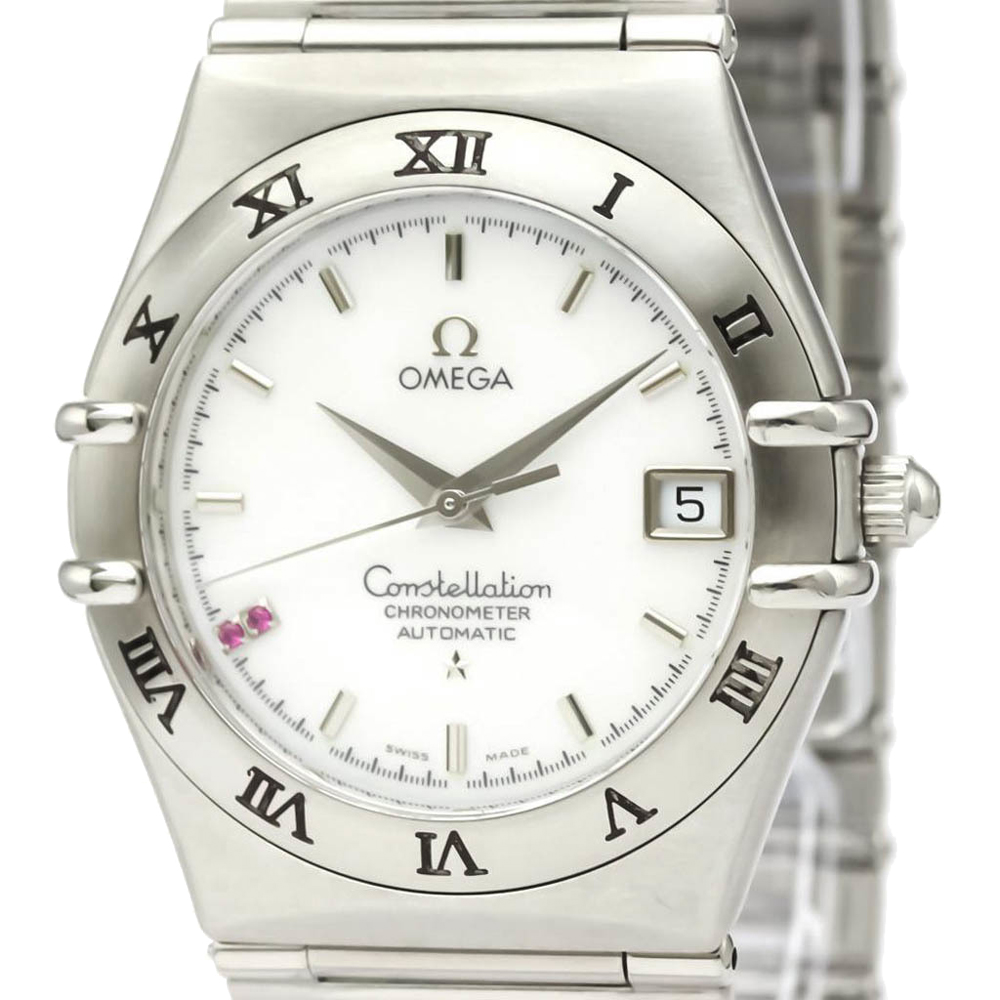 

Omega MOP Stainless Steel Constellation Ruby LTD Edition 1516.76 Men's Wristwatch 36 MM, White