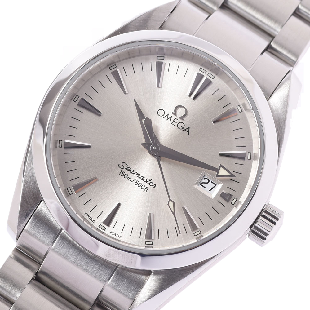 

Omega Silver Stainless Steel Seamaster Aqua Terra 2518.30 Men's Wristwatch 36 MM