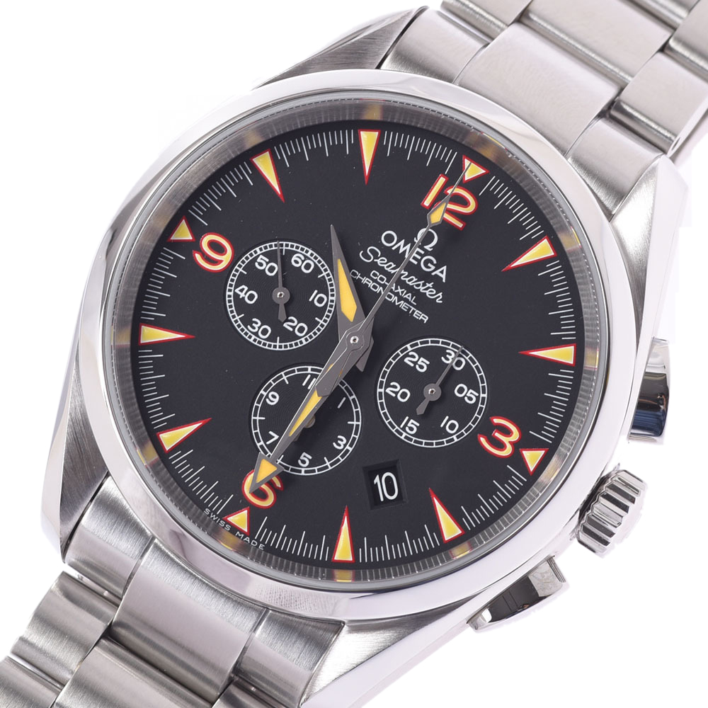 

Omega Black Stainless Steel Seamaster Aqua Terra Chrono China Explorers Limited World 2512.54 Men's Wristwatch 42 MM