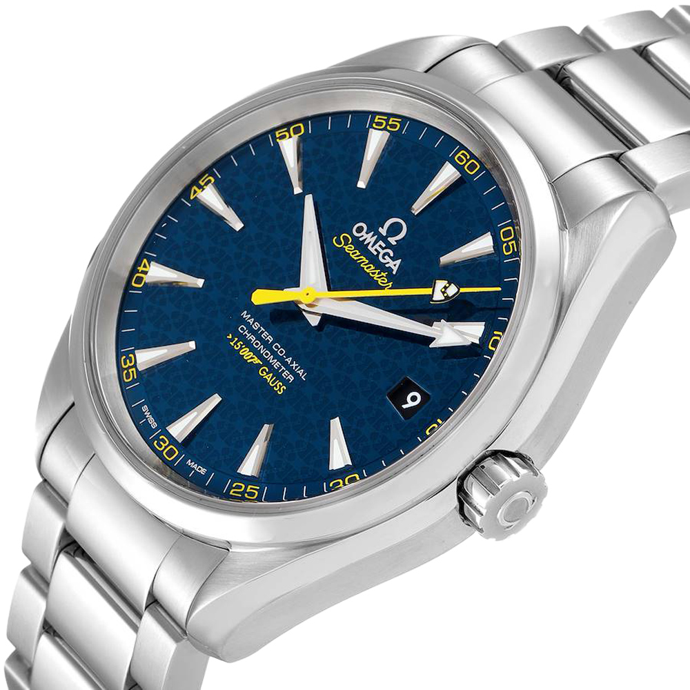 

Omega Blue Stainless Steel Seamaster Aqua Terra Specter Bond 231.10.42.21.03.004 Men's Wristwatch 41.5 MM