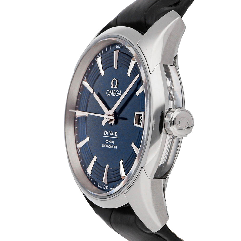 

Omega Blue Stainless Steel De Ville Hour Vision 431.33.41.21.03.001 Men's Wristwatch 41 MM