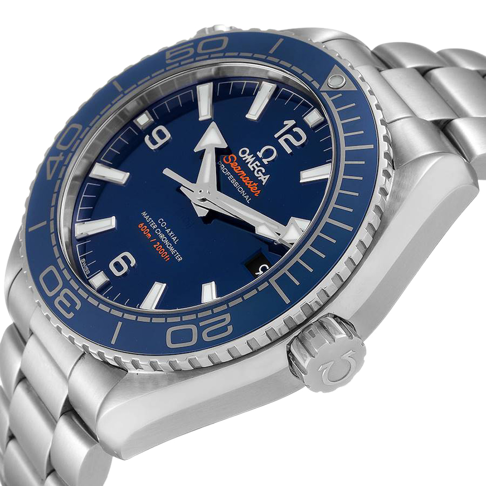 

Omega Blue Stainless Steel Seamaster Planet Ocean 215.30.44.21.03.001 Men's Wristwatch 43.5 MM