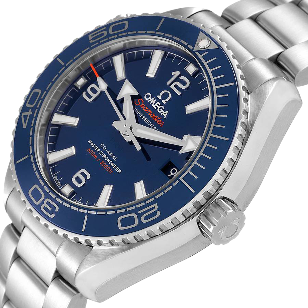 

Omega Blue Stainless Steel Planet Ocean 215.30.40.20.03.001 Men's Wristwatch