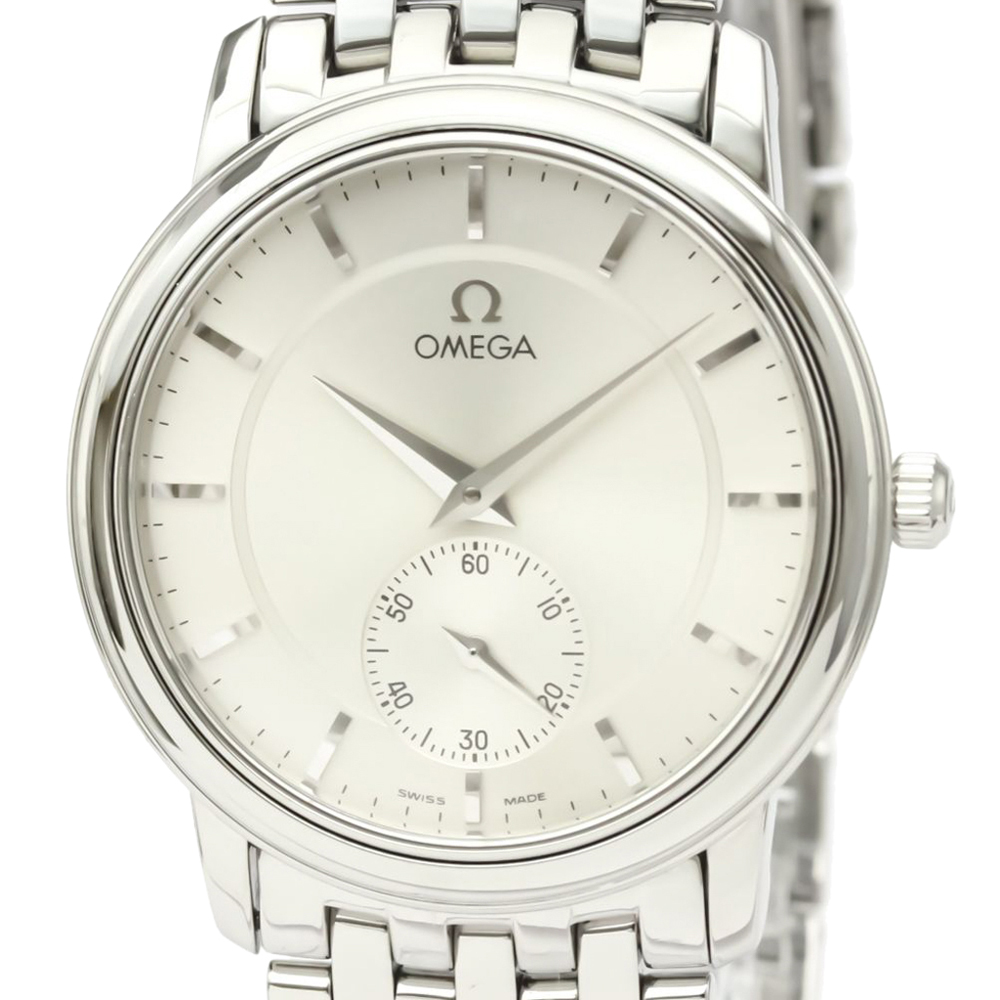 

Omega Silver Stainless Steel De Ville Prestige 4520.31 Men's Wristwatch 34 MM